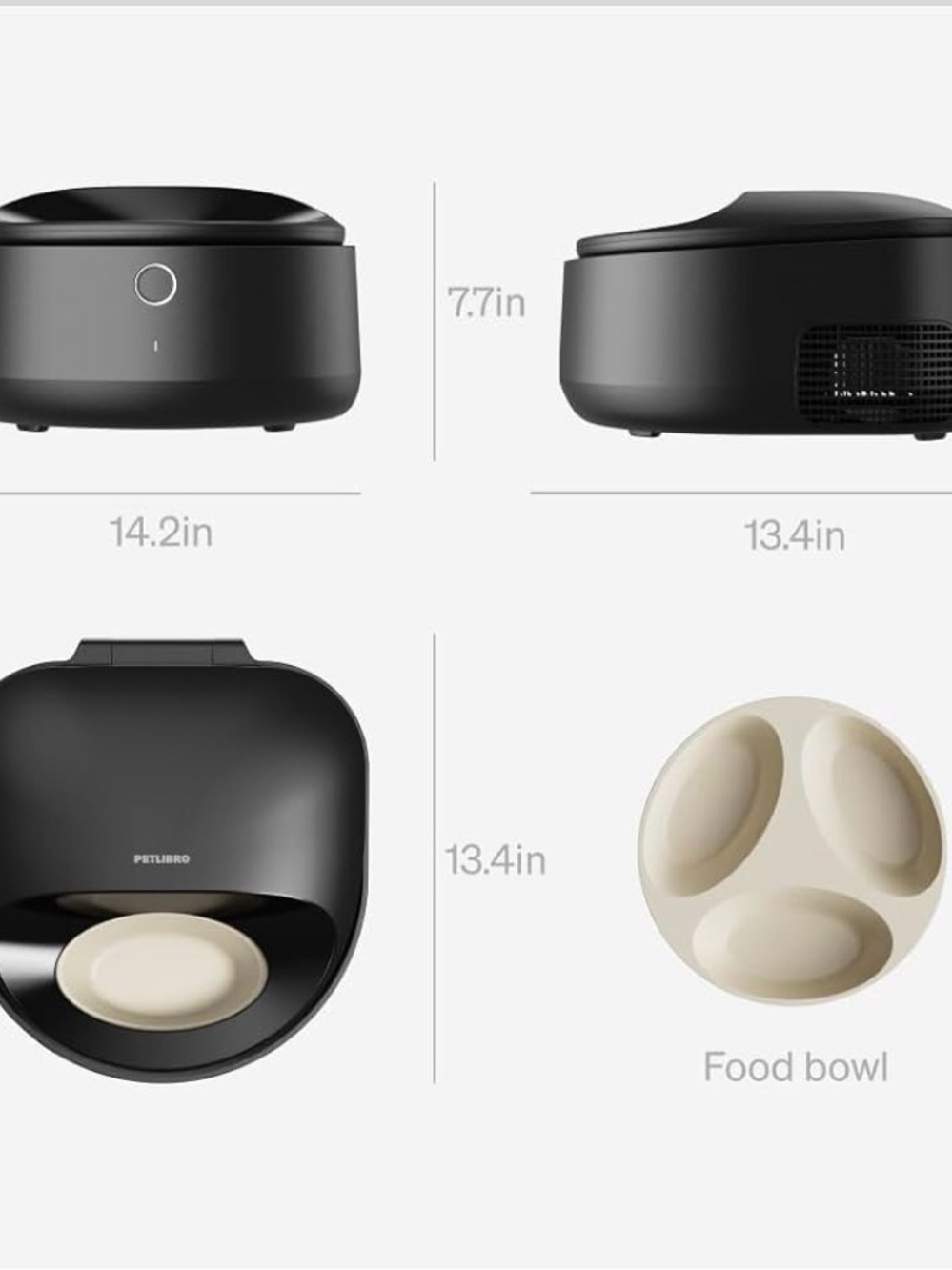 Automatic Wet-Food Cat Feeder with Removable Bowl and App - Picture 7 of 13